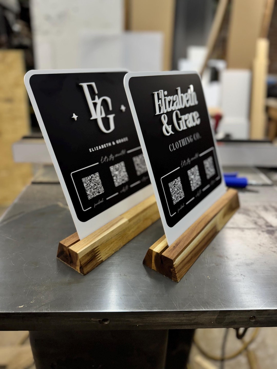 Custom Laser-cut Acrylic Business Sign Personalized Logo Display With ...