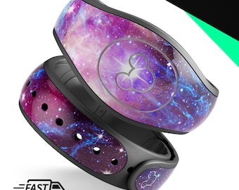 Bright Trippy Space | Vinyl Decal Skin for Disney MagicBand Plus, 2.0 Wrap Waterproof Magic Band Sticker | Ready to Ship