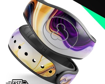 Liquid ink lab V9 | Vinyl Decal Skin for Disney MagicBand Plus, 2.0 Wrap Waterproof Magic Band Sticker | Ready to Ship