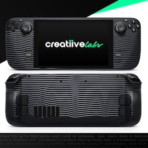Farbverlauf linear Turbulenzen 3 | Vinyl Haut wickeln | Schutzhülle Aufkleber für Steam Deck Konsole (LCD oder OLED)