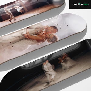 Tabla de skate personalizada / Su diseño o imagen / Decoración de pared o arte impreso personalizado / Cree una calcomanía para su tabla de skate / Regalo para él