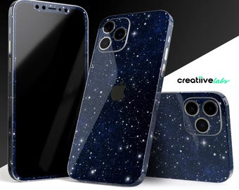 Bright Starry Sky | Protective Vinyl Decal Wrap for iPhone Models | 17, Air, 16, 15 Pro Max, 14 Plus | Matte/Gloss Finish