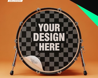 Calcomanía personalizada para parche de bombo, logotipo o imagen personalizada / Adhesivo de vinilo impermeable para banda / Diseño de bombo delantero de 8″ a 30″ (todos los tamaños son bienvenidos)
