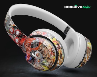 Urban Music Culture Graffiti | Protective Vinyl Decal Wraps for All Beats by Dre Headphones | Solo, Studio, Pro, Mixr, EP, Wireless +