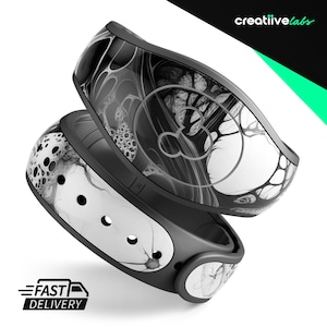 Organic Monochrome V3 | Vinyl Decal Skin for Disney MagicBand Plus, 2.0 Wrap Waterproof Magic Band Sticker | Ready to Ship