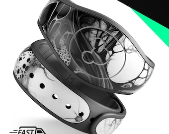 Organic Monochrome V3 | Vinyl Decal Skin for Disney MagicBand Plus, 2.0 Wrap Waterproof Magic Band Sticker | Ready to Ship
