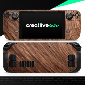Luxury Natural Wood V3 | Vinyl Skin Wrap | Protective Cover Decal for Valve Steam Deck Console (LCD or OLED)