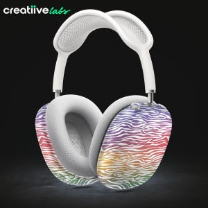 Colorful Vector Zebra Animal Print | Protective Vinyl Wraps for Long-Term Durability and Protection for Airpods Max | Matte/Gloss Finish