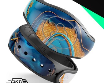 Liquid ink lab V4 | Vinyl Decal Skin for Disney MagicBand Plus, 2.0 Wrap Waterproof Magic Band Sticker | Ready to Ship