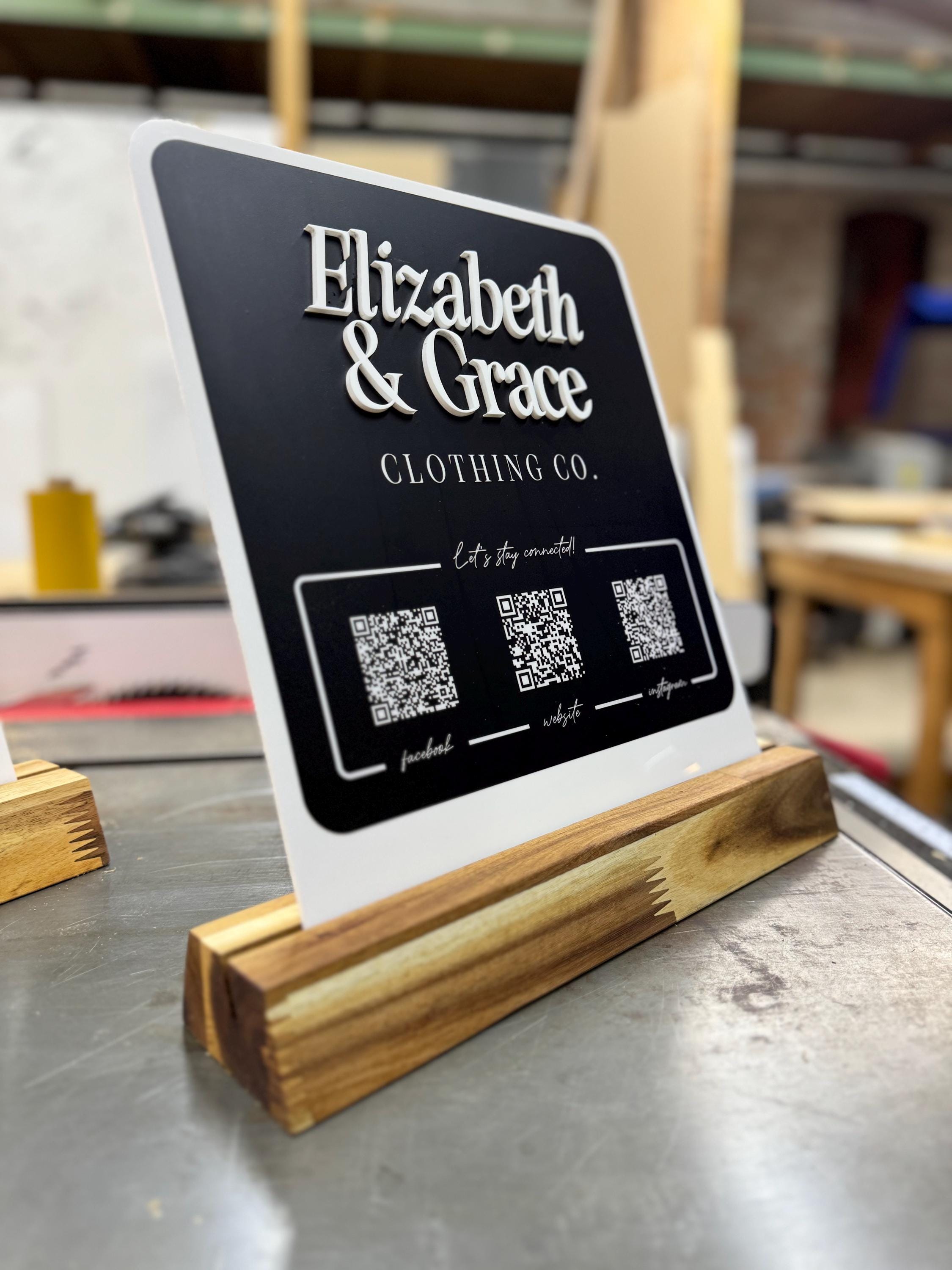 Custom Laser-cut Acrylic Business Sign Personalized Logo Display With ...