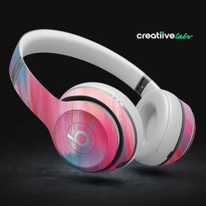 Abstract Acrylic Strokes V1 | Protective Vinyl Decal Wraps for All Beats by Dre Headphones | Solo, Studio, Pro, Mixr, EP, Wireless +