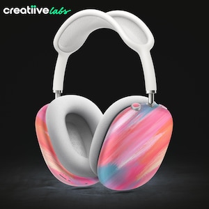 Abstract Acrylic Strokes V1 | Protective Vinyl Wraps for Long-Term Durability and Protection for Airpods Max | Matte/Gloss Finish