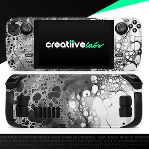 Organic Monochrome V1 | Vinyl Skin Wrap | Protective Cover Decal for Valve Steam Deck Console (LCD or OLED)