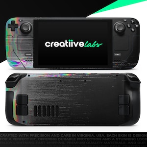 VHS Tape Glitch 7 | Vinyl Skin Wrap | Protective Cover Decal for Valve Steam Deck Console (LCD or OLED)