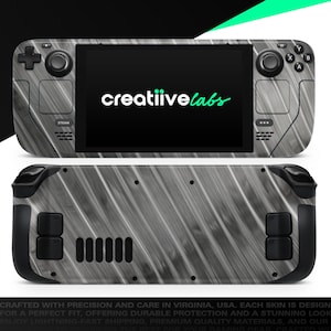 Wavy Metal Texture V2 | Vinyl Skin Wrap | Protective Cover Decal for Valve Steam Deck Console (LCD or OLED)