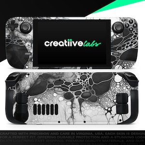 Organic Monochrome V6 | Vinyl Skin Wrap | Protective Cover Decal for Valve Steam Deck Console (LCD or OLED)