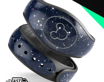 Ciel étoilé lumineux | Sticker en vinyle pour MagicBand Plus Disney, bande magique imperméable à l'eau 2.0 | Prêt à expédier