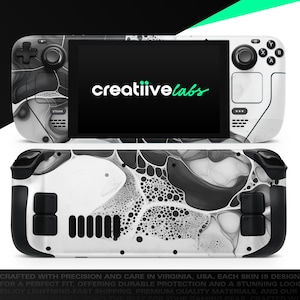 Organic Monochrome V5 | Vinyl Skin Wrap | Protective Cover Decal for Valve Steam Deck Console (LCD or OLED)