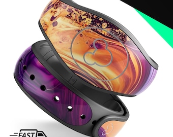 Liquid ink lab V6 | Vinyl Decal Skin for Disney MagicBand Plus, 2.0 Wrap Waterproof Magic Band Sticker | Ready to Ship