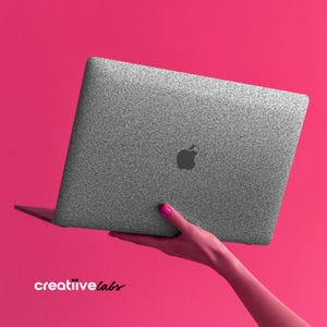 Sparkling Silver Ultra Metallic Glitter | Protective Vinyl Wraps for Long-Term Durability and Protection for MacBooks | Matte/Gloss Finish
