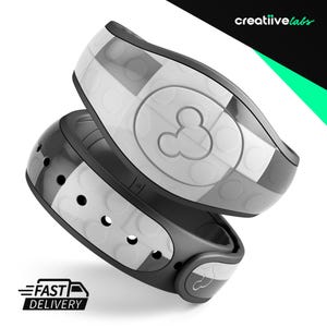 Black Building Blocks1 | Vinyl Decal Skin for Disney MagicBand Plus, 2.0 Wrap Waterproof Magic Band Sticker | Ready to Ship