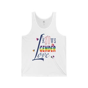 Love Knows No Gender Unisex Jersey Tank Top