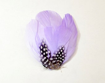 Guinea Goose Feather pad - Lilac #12