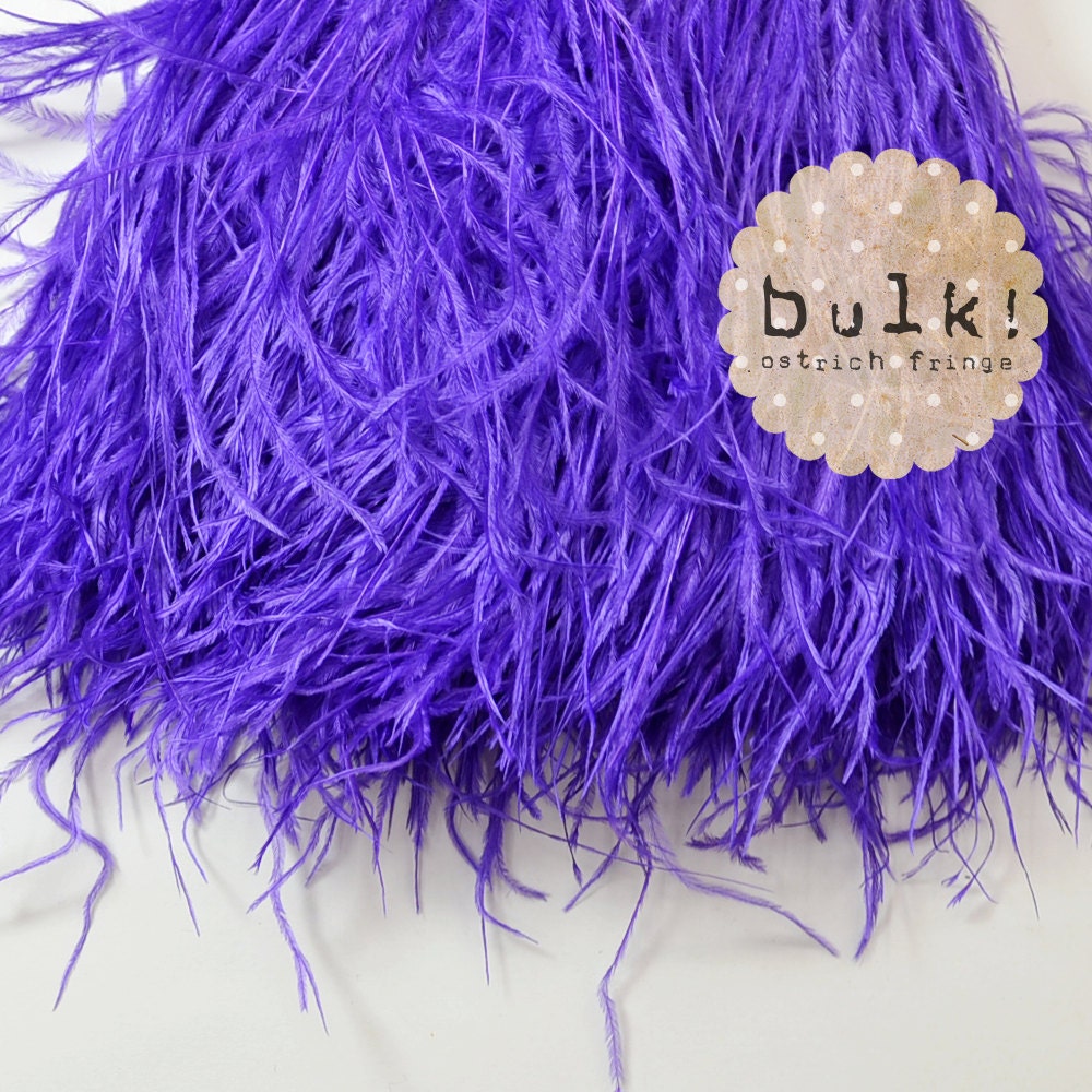 WHOLESALE Plum Purple Ostrich Feather Trims/FRINGE Bulk Cheap Discount  Crafts Sew on Ostrich Feathers