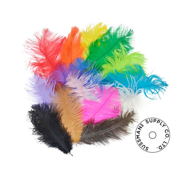 10 Pieces 17-19 Lime Green Ostrich Feathers