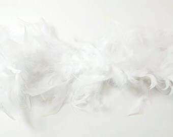 8 yards Turkey Boa- Snow White, 50g each for Melissa