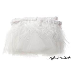 Feather Trim - Turkije Marabou pluis Feather Fringe Trim - wit 3-4&quot;(1 yard)