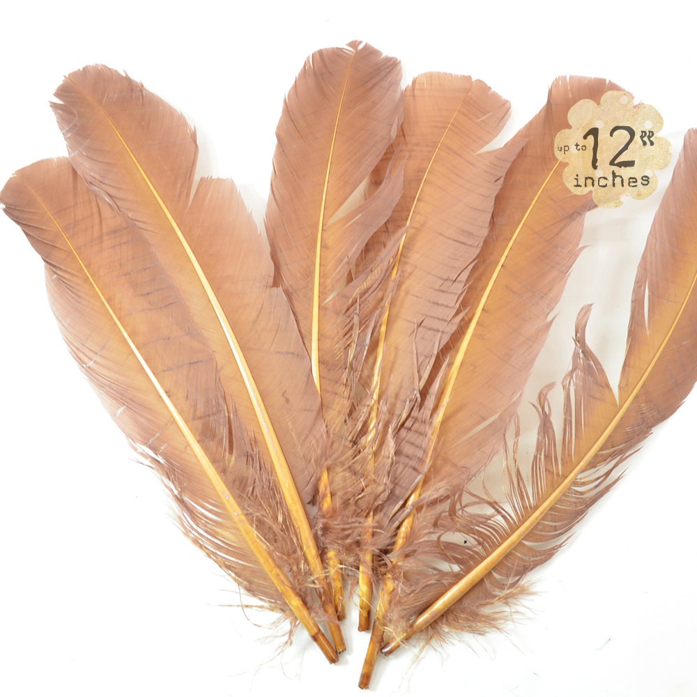 Zucker Feather Products Turkey Marabou Dyed - 3-8 inch - Orange