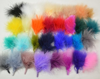 5pc flauschigen Dandy Löwe - Marabou Pompoms, gebündelte Federn, Baby Stirnband Zubehör, zwei Dollar pro Stück