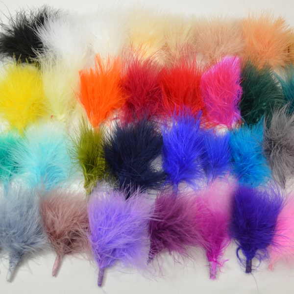 5pc Fluffy Dandy Lion - Marabou Pompoms, Bundled Feathers, baby headband accessories, two dollars each