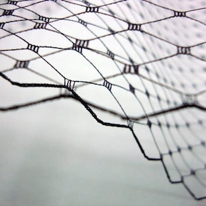 French Netting / Black / 9 inches wide / 1 yard
