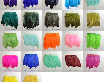 1 confezione - OLTRE 40 COLORI - Piume d'oca Vogue - Goose Nagorie - Qualità spettacolare - oltre 40 tra cui scegliere!