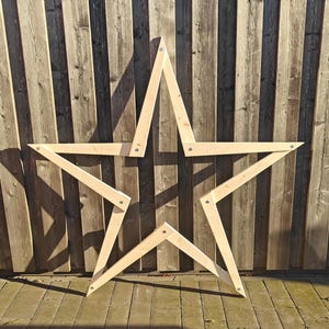 Stern XXL aus Holz - Weihnachtsstern