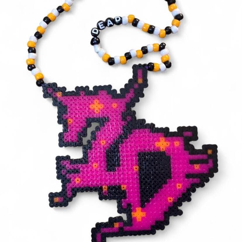 CUSTOM ZEDS DEAD Perler Necklace : Handmade to Order With Fuse