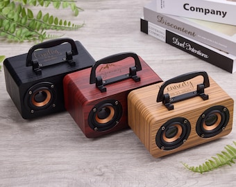 Altoparlante Bluetooth con maniglia personalizzata, altoparlante Bluetooth inciso per papà, altoparlante Bluetooth ricaricabile personalizzato, regalo di anniversario, regalo per lui