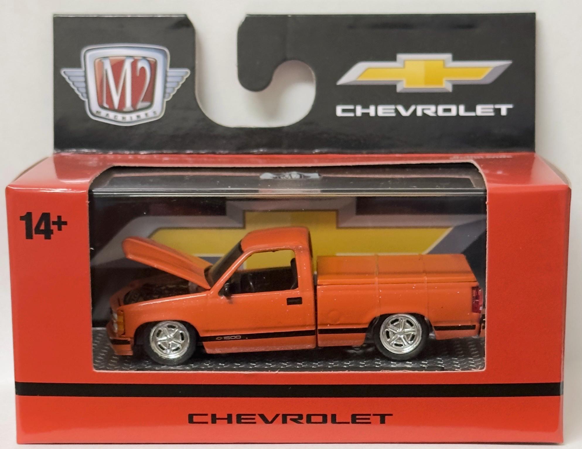 M2 Machines 1993 Chevrolet C1500 Pickup: Metallic Orange, Chrome