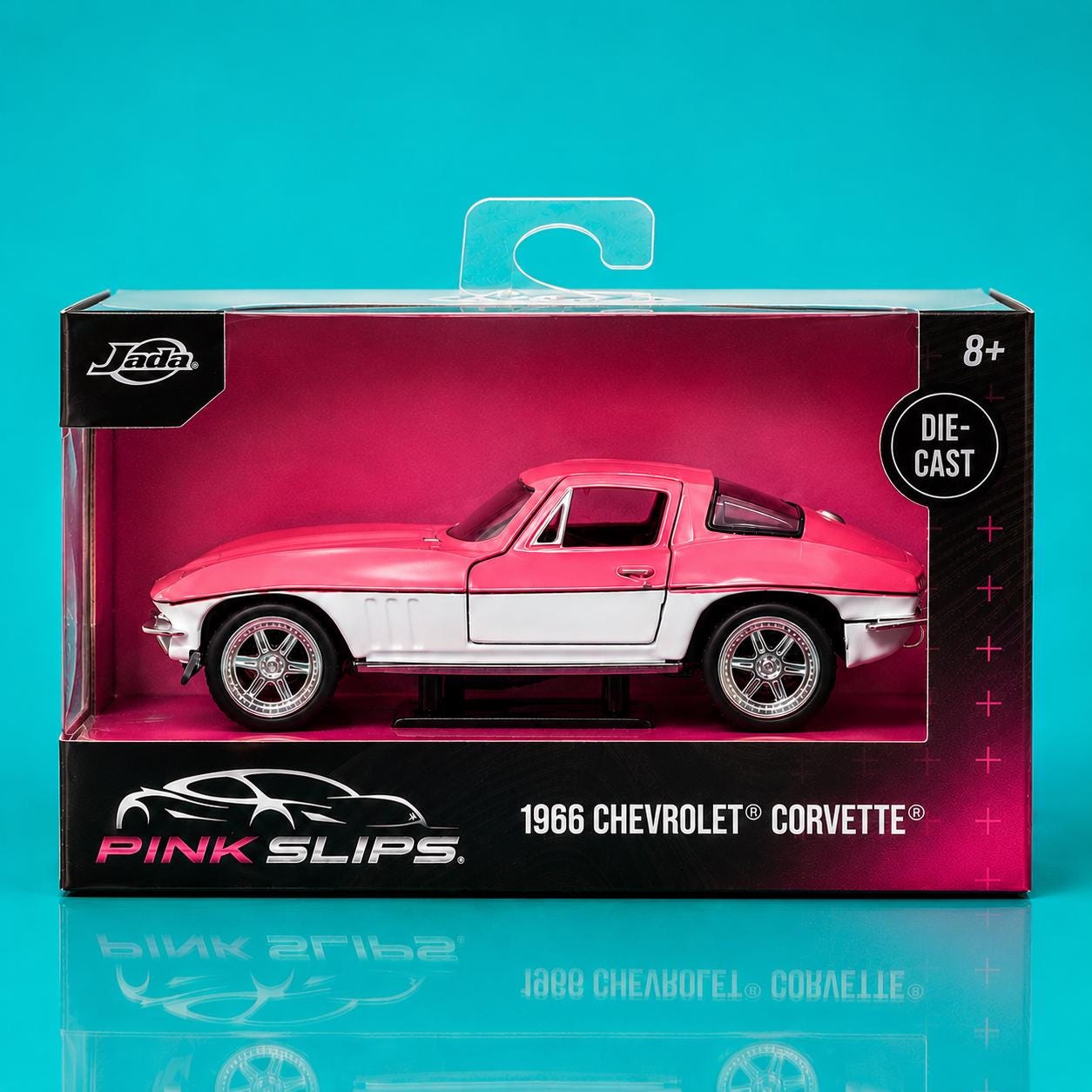 Jada 1966 Chevrolet Corvette Diecast Model, Pink Slips 1:32 Scale