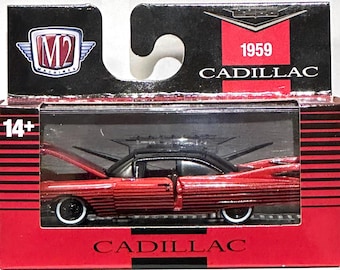 M2 Machines 1959 Cadillac Series 62 Coupe Diecast Model Car (1:64 Scale)