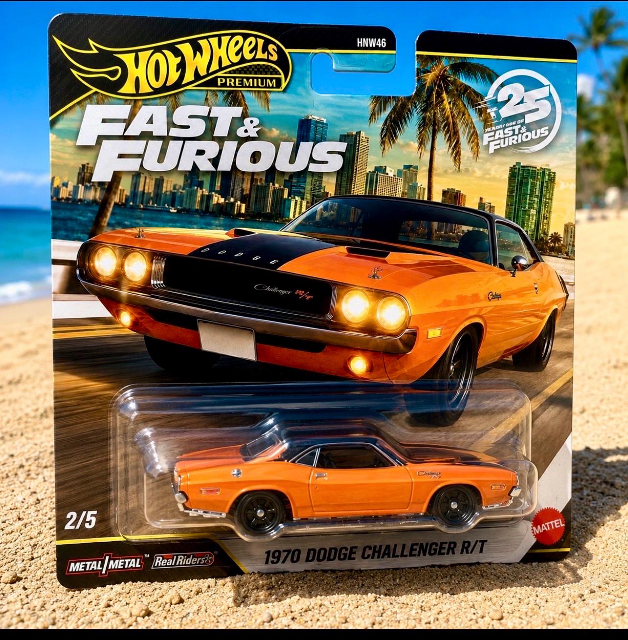 Hot Wheels Fast & Furious 1970 Dodge Challenger R/T (25th