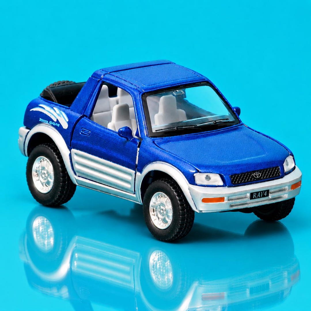 KINSMART 1998 Toyota RAV4 Cabriolet, 1:32 Scale Diecast Model