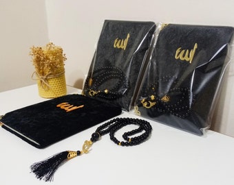 Bulk 5 Pieces Velvet Yaseen Book Set: Yasinal Sharif Book, Prayer DuaBook, Surah