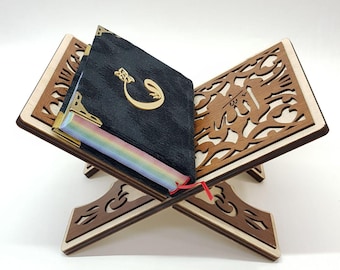 Wooden Quran Stand, Islamic Coran Holder, Handcrafted Rahle, Book Stand, Lectern, Home Decor