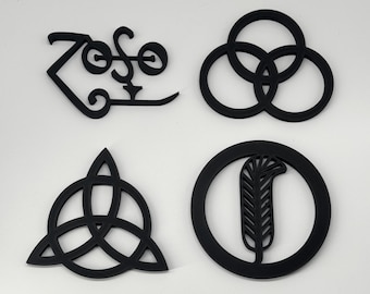 Led Zeppelin Symbols Wall Decor Art