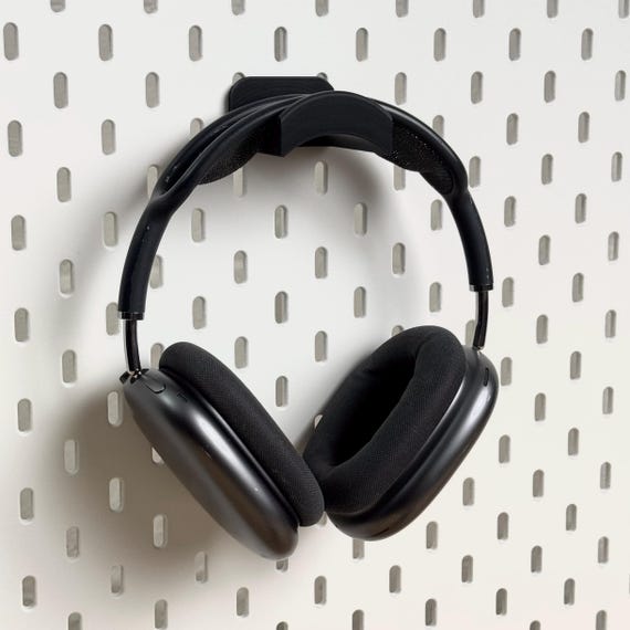 Headphones Holder for IKEA SKADIS or UPPSPEL Pegboard - Headphone Mount