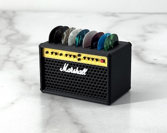 Soporte para 9 púas de guitarra Marshall para amplificador, regalo para músicos