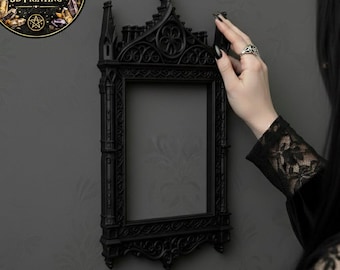 Marco de catedral gótica – Archivo STL para impresión 3D | Marco decorativo medieval | Decoración de pared de arquitectura gótica